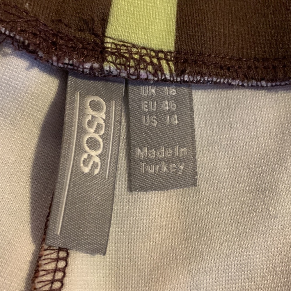 ASOS Multi-Coloured Striped Cropped Pants - Picture 6 of 8